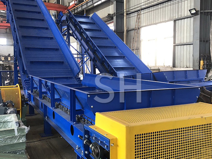 Plate chain machine